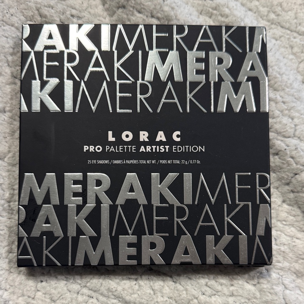 LORAC Pro Palette Artist Edition with Silver Accents Meraki palette